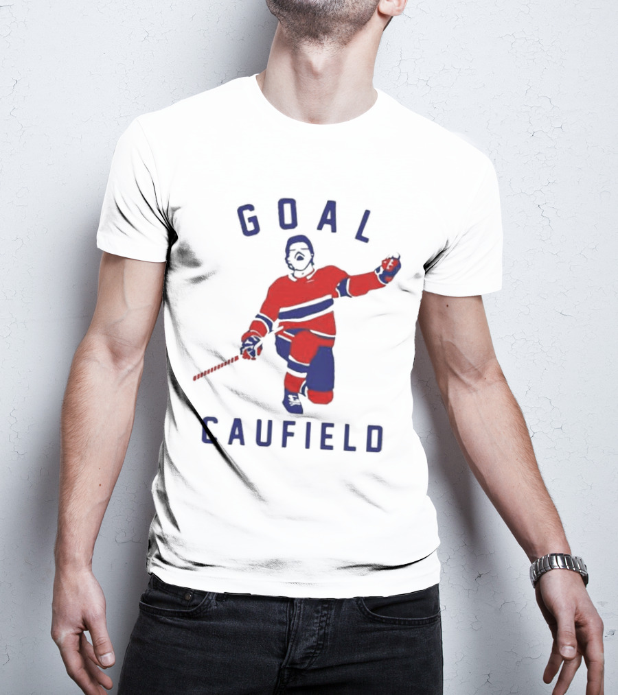 Goal Caufield Hockey Player Celebration T-Shirt