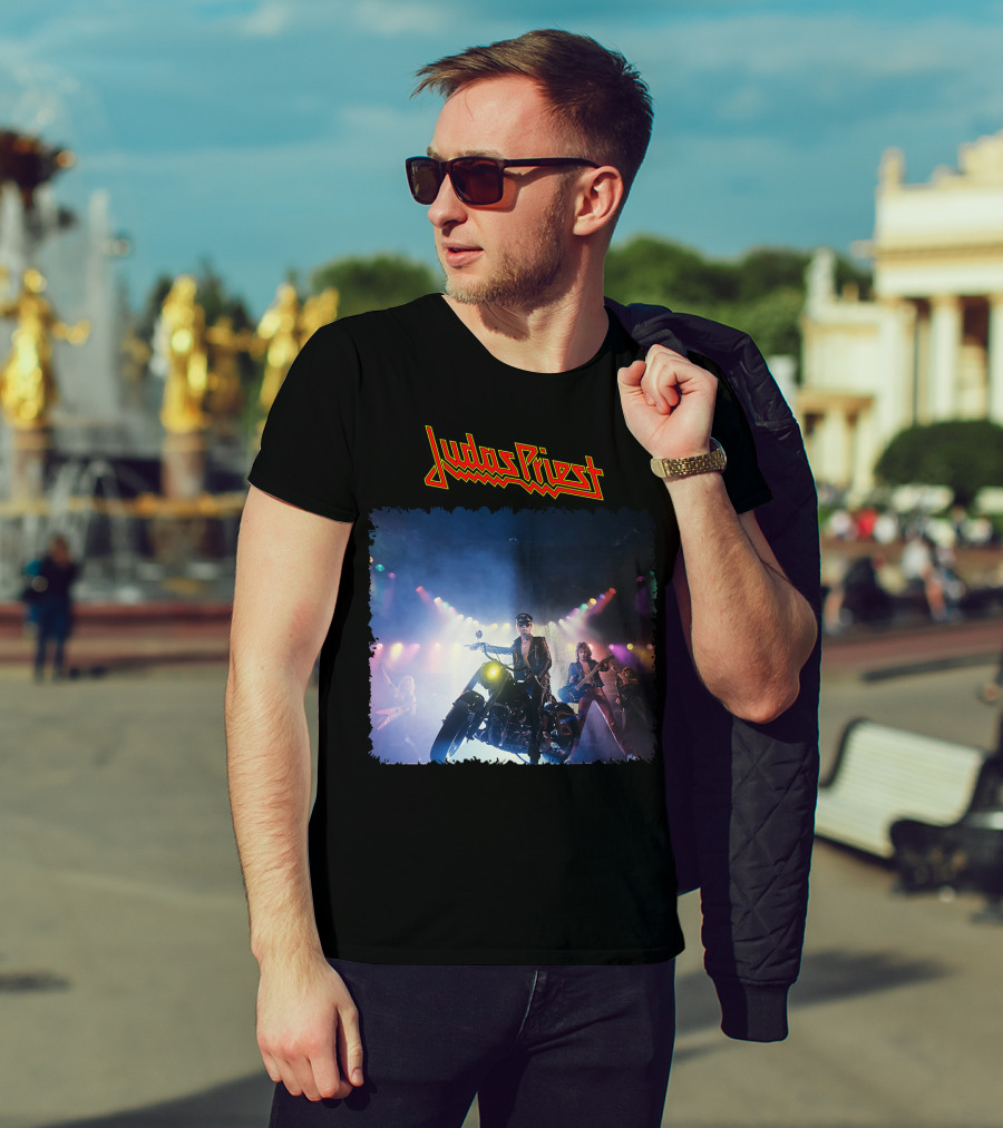 Judas Priest Unleashed In The East Motorcycle Concert Scene T-Shirt