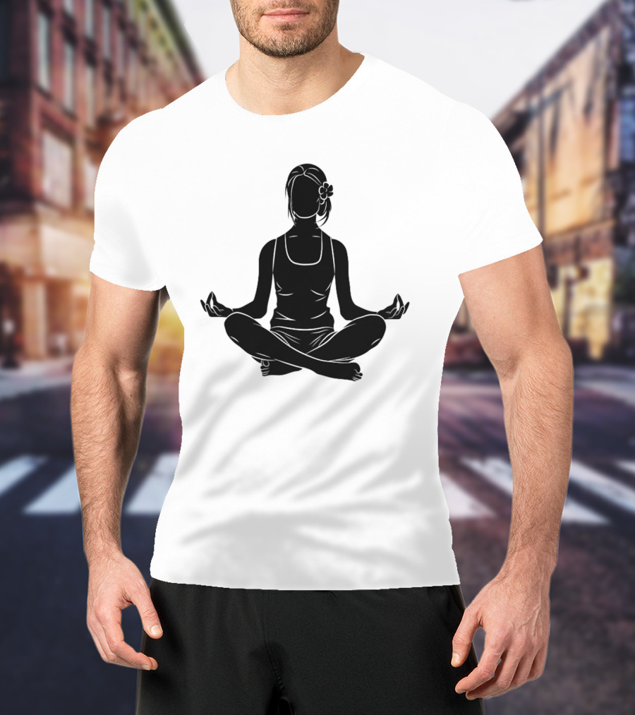 Namast'ay Home Get High Weed Yoga Meditation Pose T-Shirt