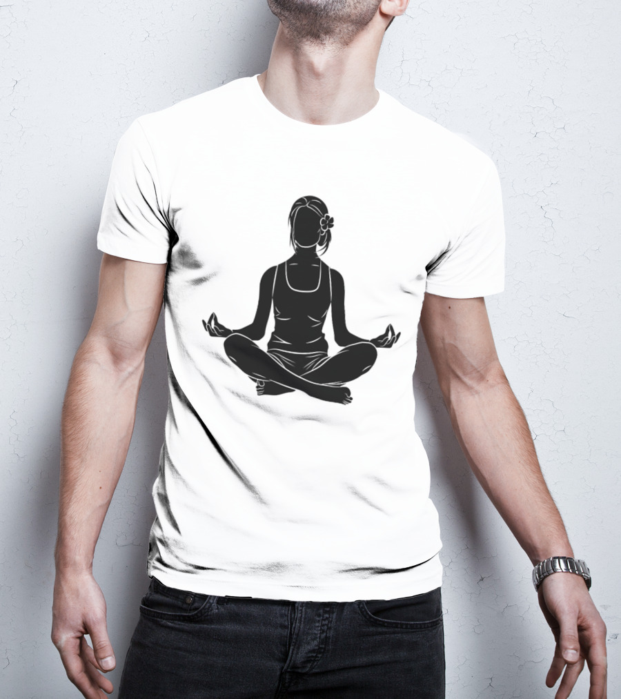 Namast'ay Home Get High Weed Yoga Meditation Pose T-Shirt