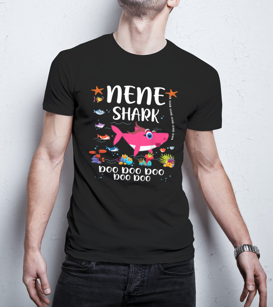 Nene Shark Doo Doo Family Matching Pink Undersea Adventure T-Shirt