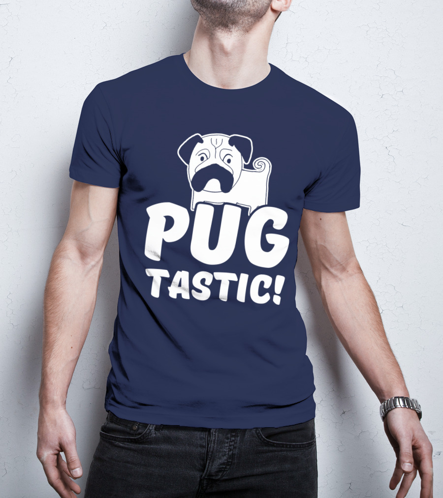 Pug Tastic Bold Cartoon Dog T-Shirt