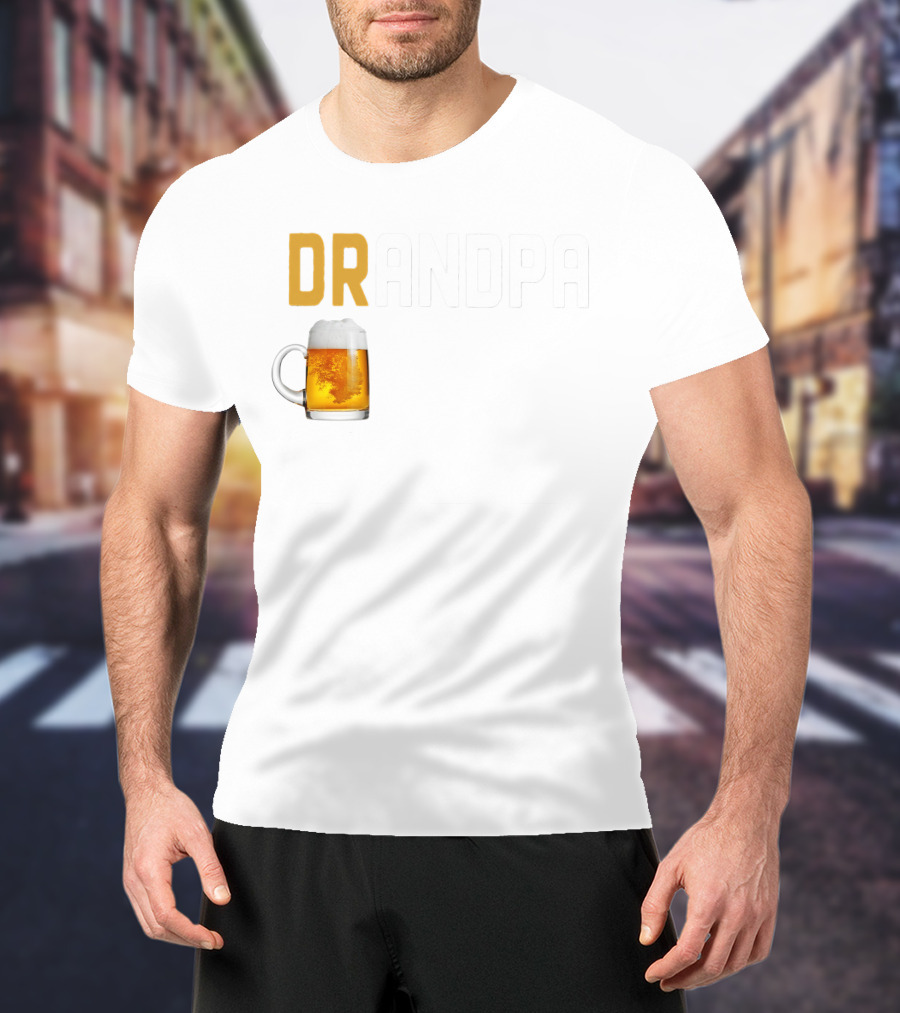Grandpa Beer Mug DRANDPA Like A Normal Grandpa Only Drinker T-Shirt