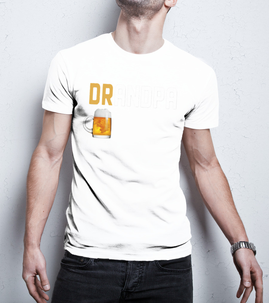 Grandpa Beer Mug DRANDPA Like A Normal Grandpa Only Drinker T-Shirt