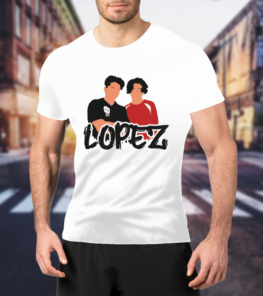 LOPEZ Punisher Skull Duo T-Shirt