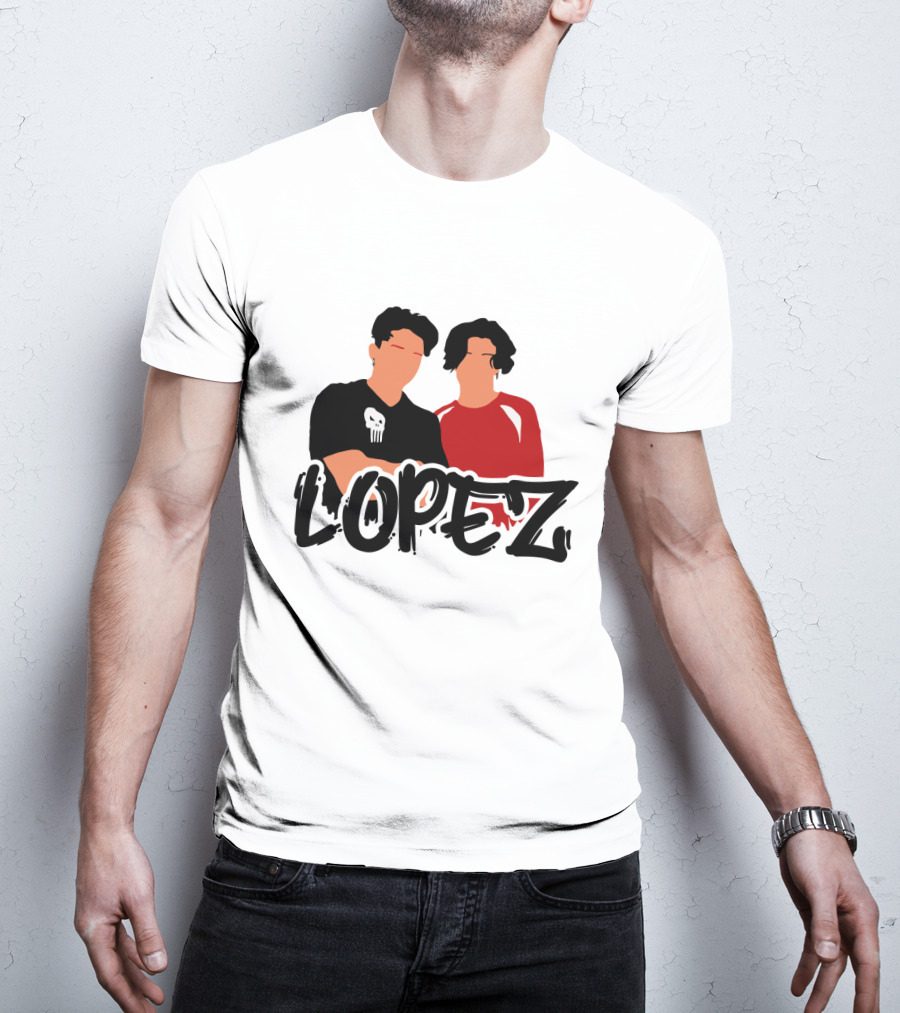 LOPEZ Punisher Skull Duo T-Shirt