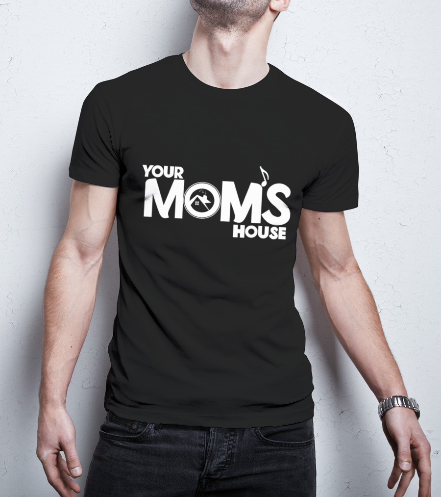 YOUR MOMS HOUSE Music And Home Symbol Collection T-Shirt