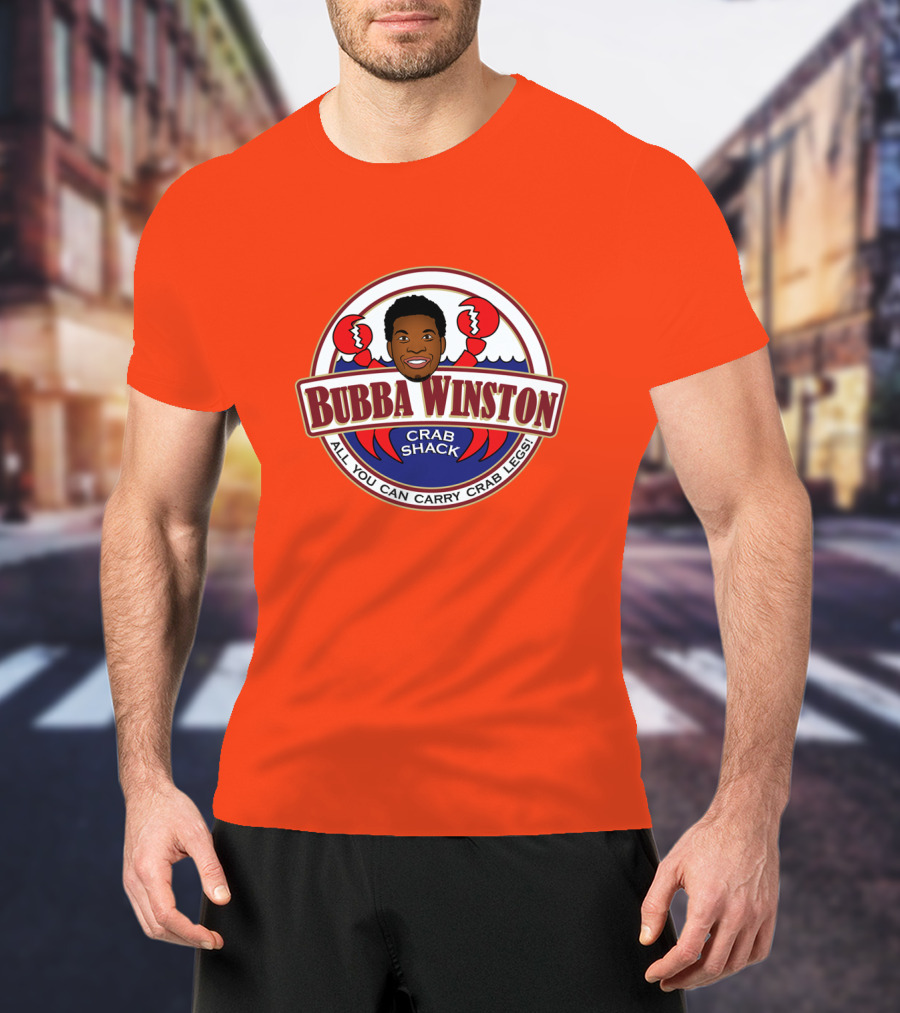 Bubba Winston Crab Shack All You Can Carry Crab Legs T-Shirt