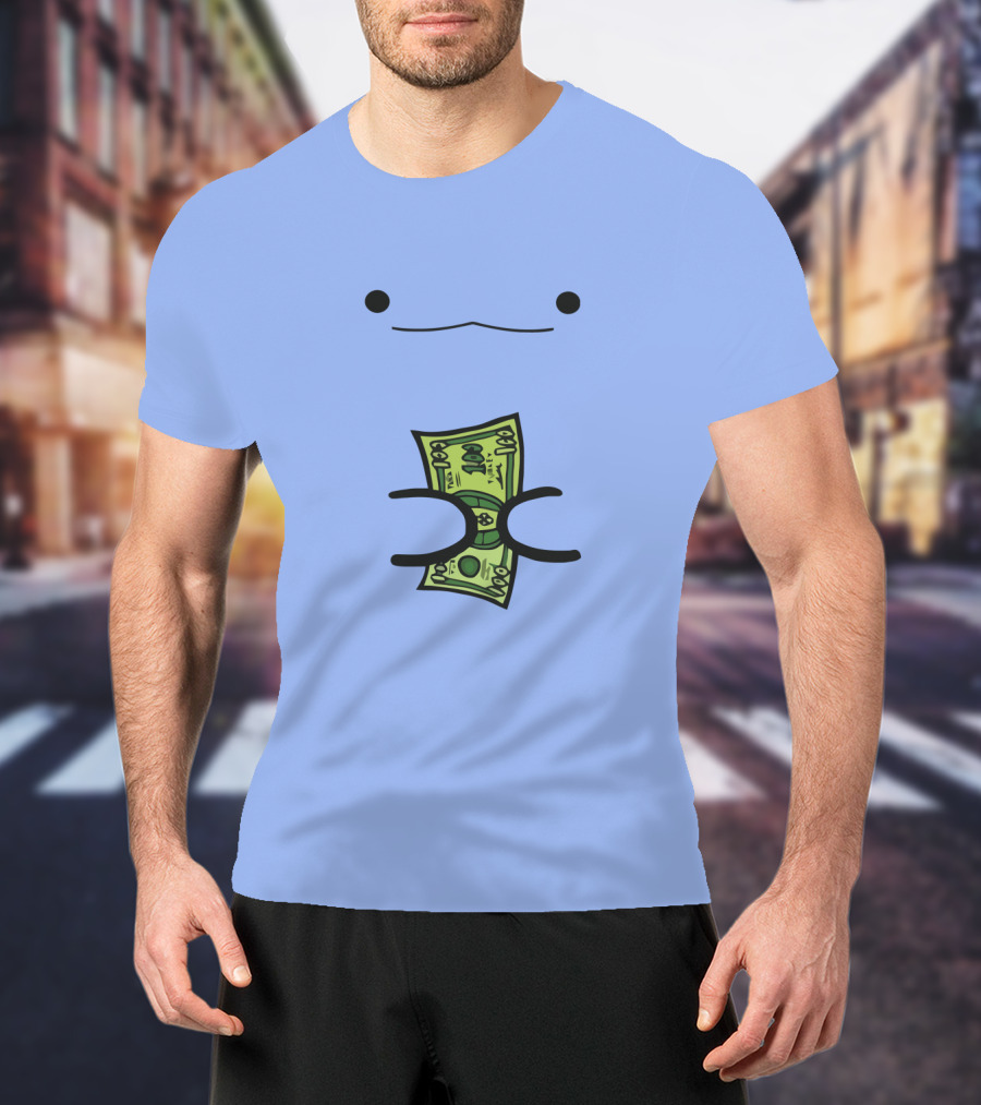 Turkey By ZHC Smiling Cartoon Creature Holding Money T-Shirt