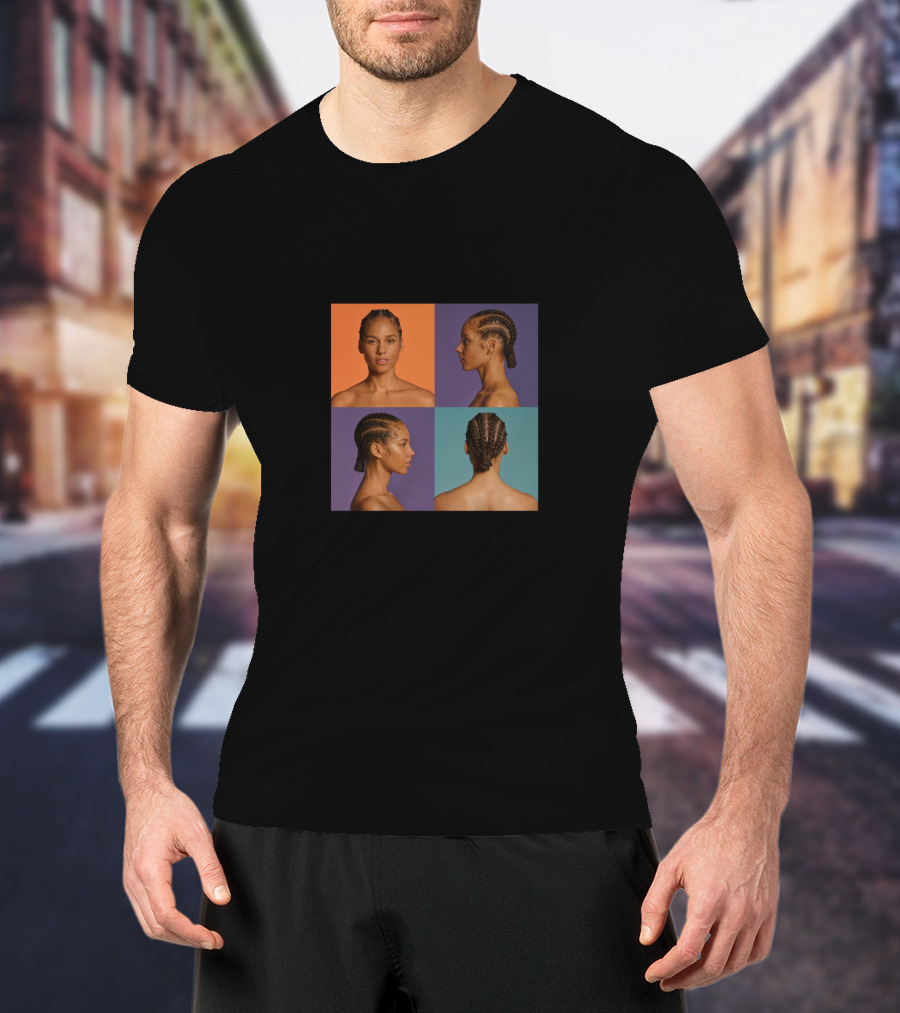 Alicia Keys As I Am Album Cover Quadrants T-Shirt