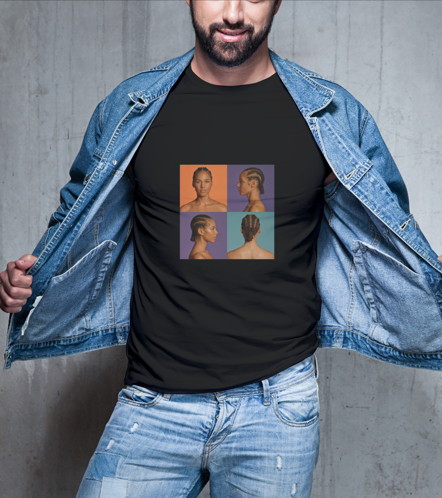 Alicia Keys As I Am Album Cover Quadrants T-Shirt