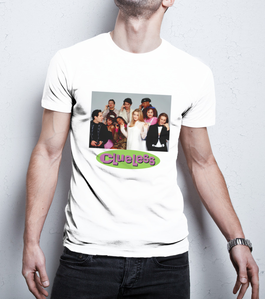 Clueless Cast Group Photo Paul Rudd Iconic 90s Movie Scene T-Shirt