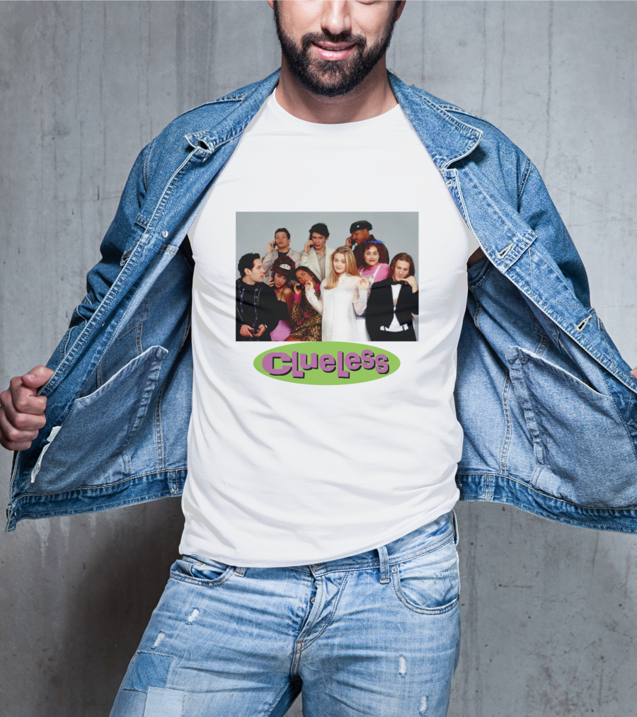 Clueless Cast Group Photo Paul Rudd Iconic 90s Movie Scene T-Shirt