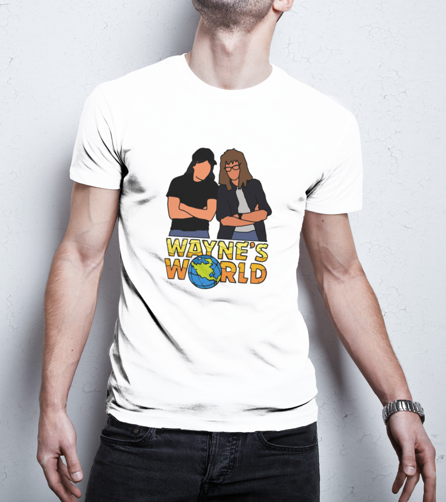 Wayne's World Duo With Earth T-Shirt