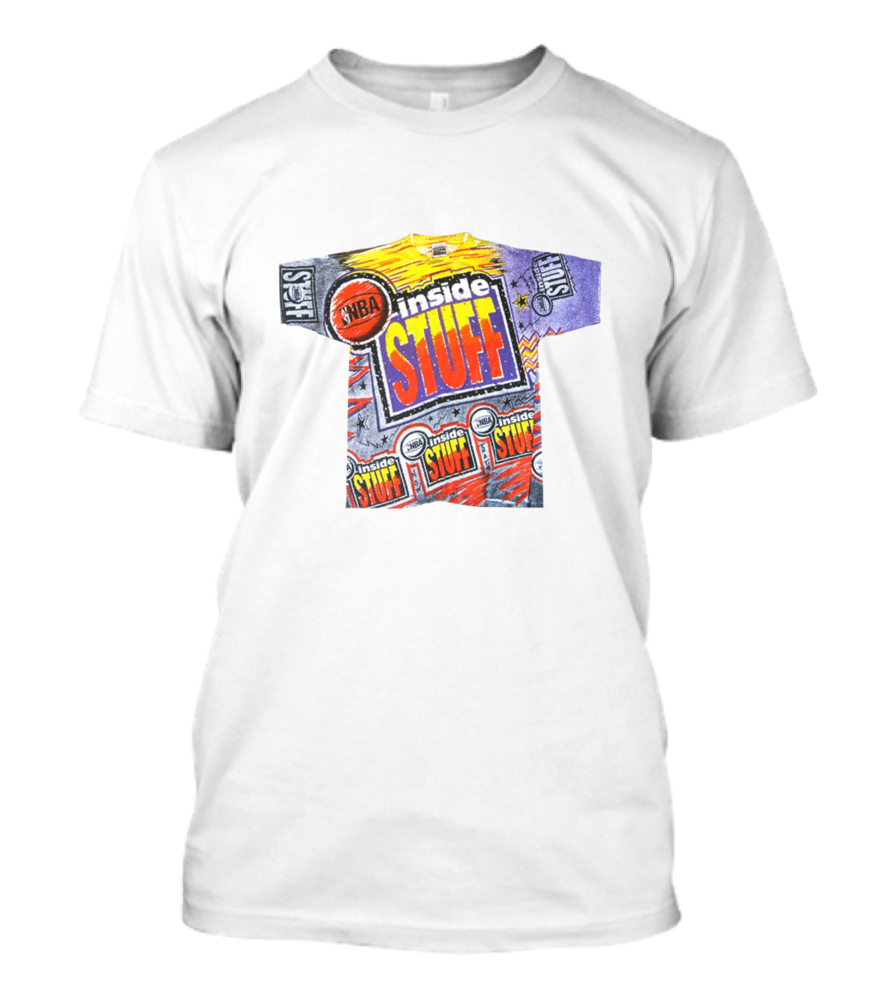 NBA Inside Stuff Basketball Explosion Ahmad Rashad T-Shirt