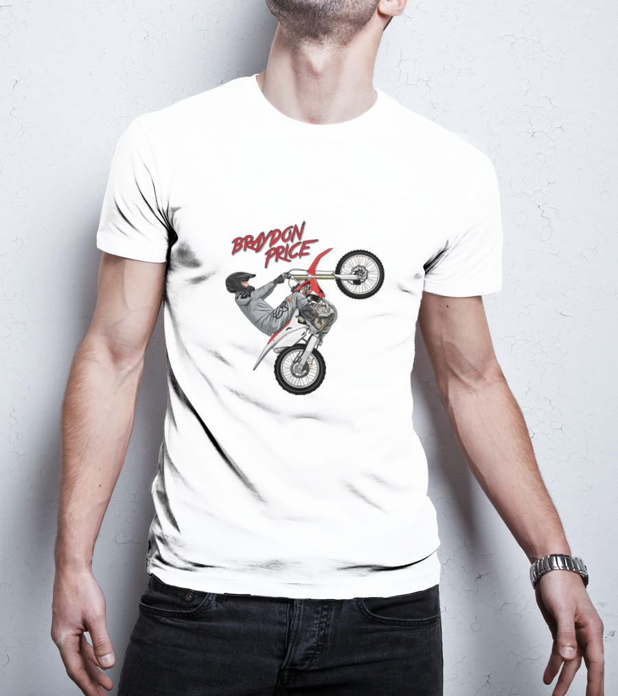 Braydon Price Motocross Stunt Rider Wheelie Bike T-Shirt