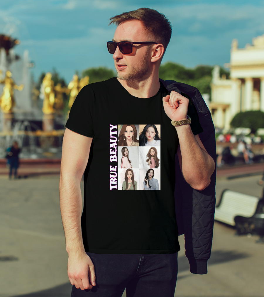 True Beauty Webtoon Inspired Character Collage T-Shirt