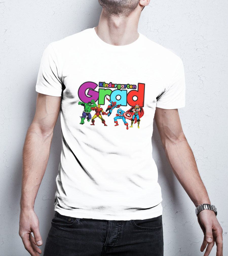 Kindergarten Grad Superhero T-Shirt