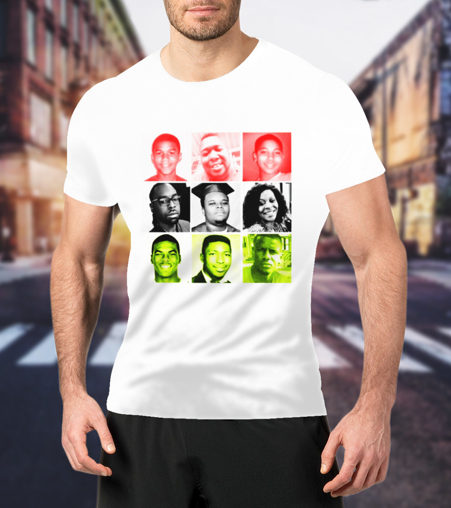 Black Victims Of Police Brutality Remembered In Powerful Collage T-Shirt