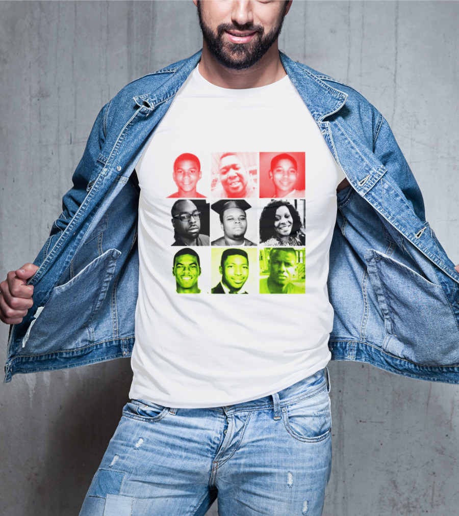 Black Victims Of Police Brutality Remembered In Powerful Collage T-Shirt