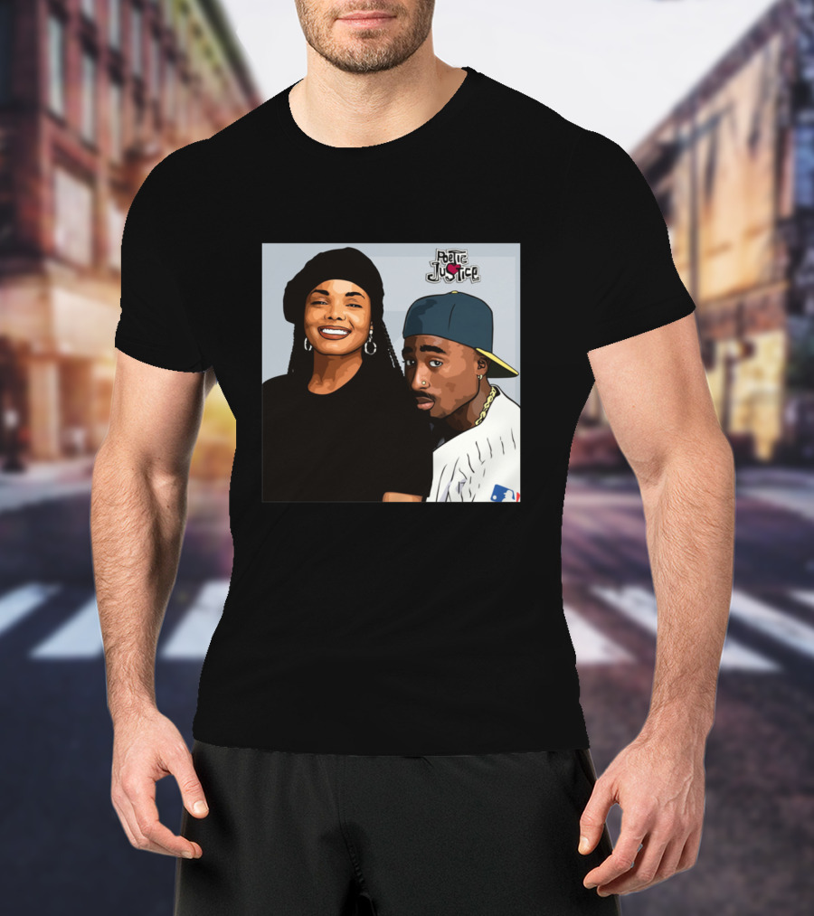 Poetic Justice Janet Jackson Tupac Shakur Baseball Cap MLB T-Shirt