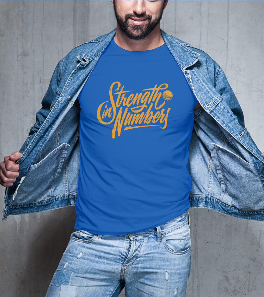 Strength In Numbers Golden State Warriors Basketball T-Shirt