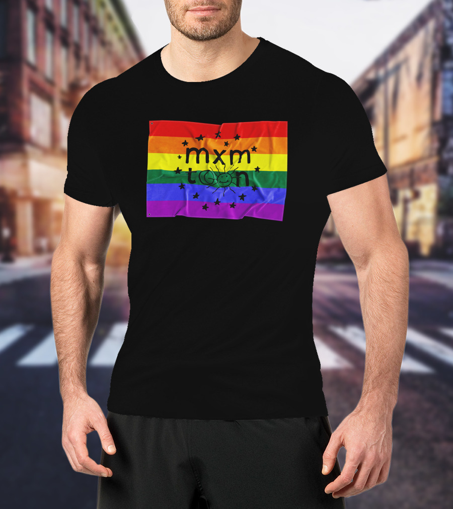 Mxmtoon Merch Rainbow Flag With Sun And Stars T-Shirt
