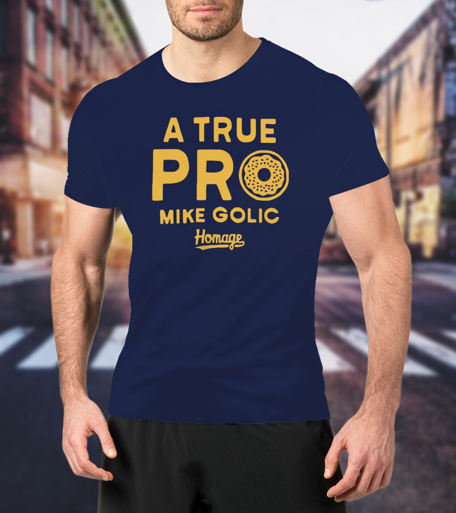 A True Pro Mike Golic Homage Donut T-Shirt