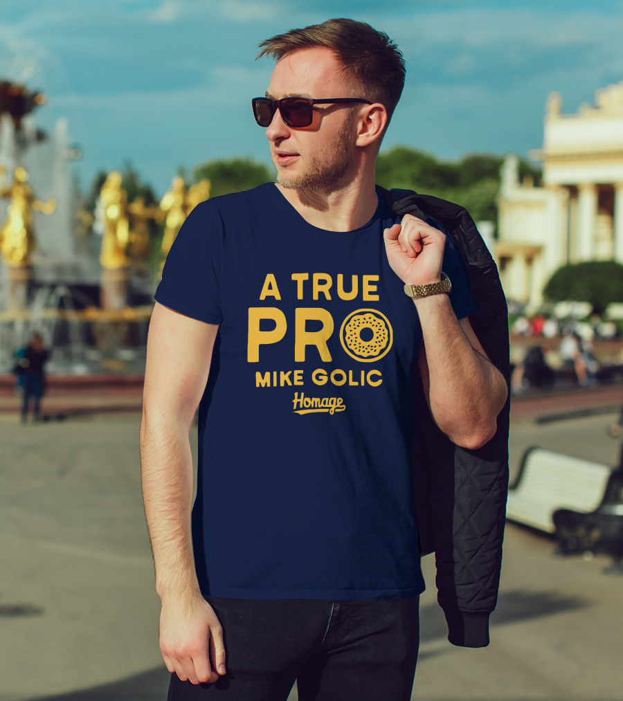 A True Pro Mike Golic Homage Donut T-Shirt