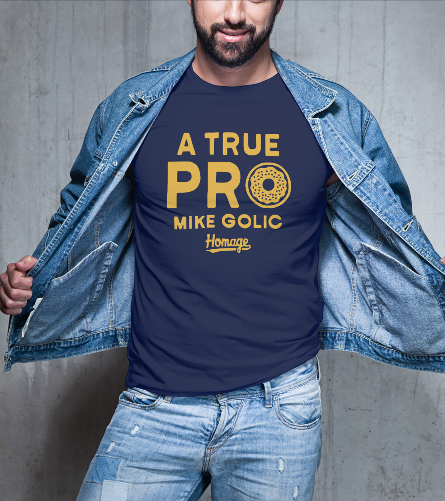 A True Pro Mike Golic Homage Donut T-Shirt