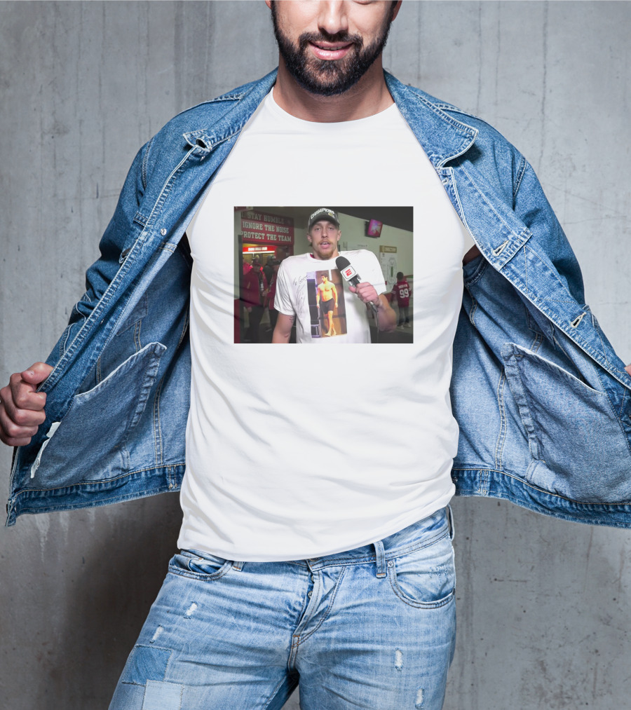 George Kittle Wearing Jimmy G Shirt ESPN Interview T-Shirt