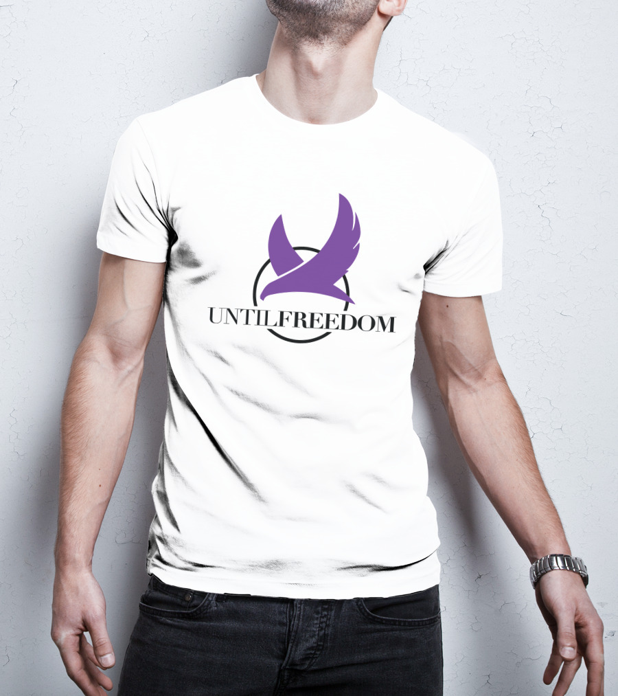 UNTILFREEDOM Purple Bird In Circle T-Shirt