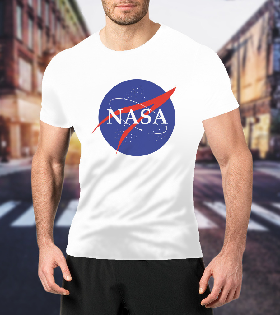 NASA Insignia Logo Classic Blue Red T-Shirt