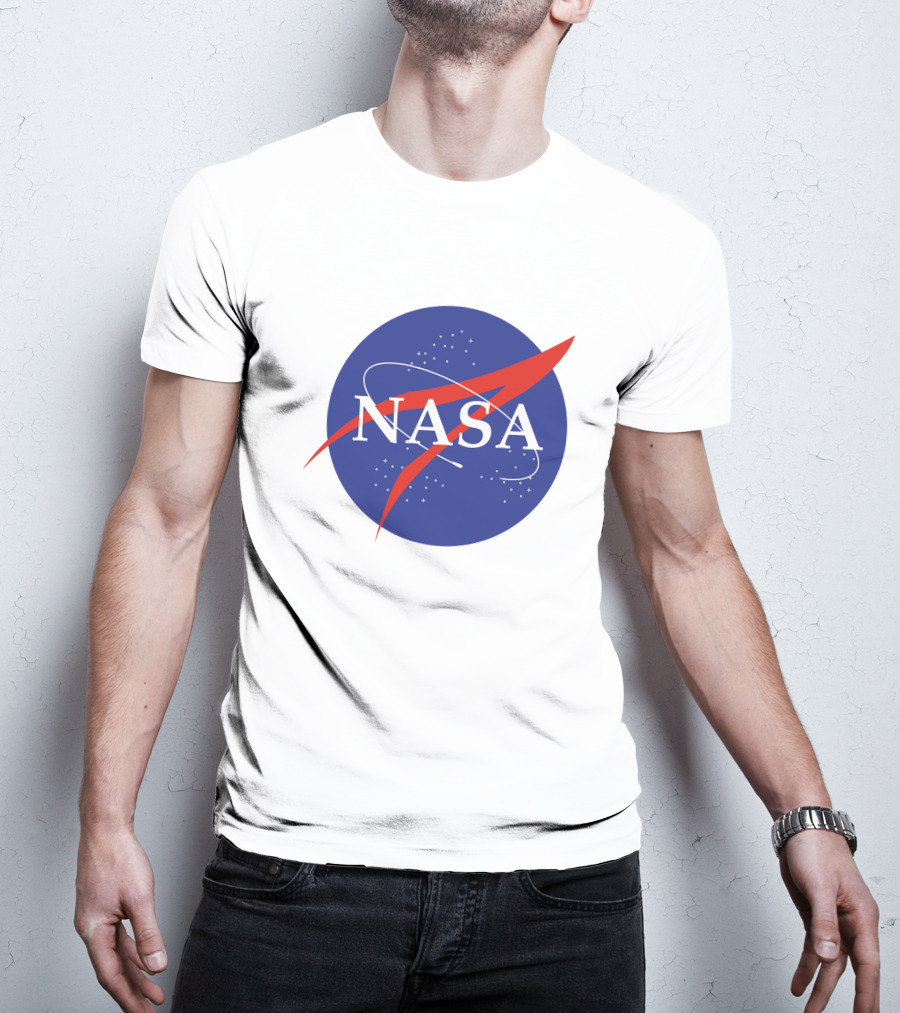 NASA Insignia Logo Classic Blue Red T-Shirt