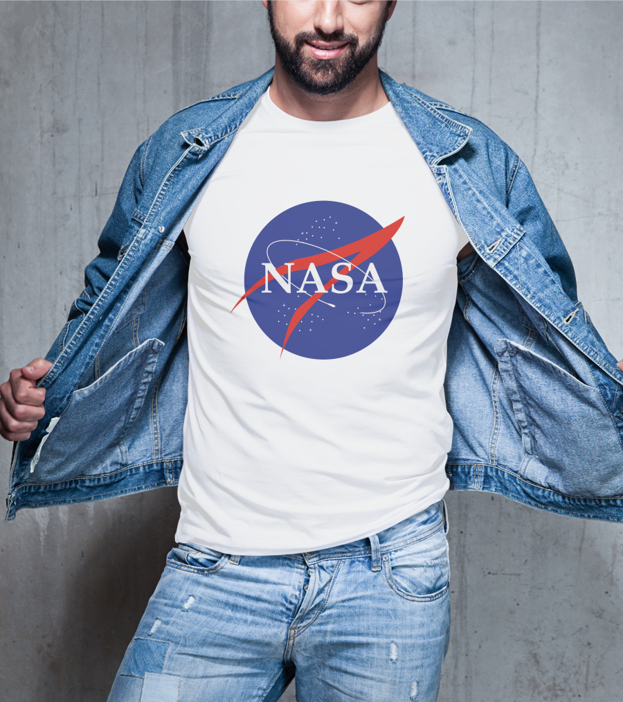 NASA Insignia Logo Classic Blue Red T-Shirt