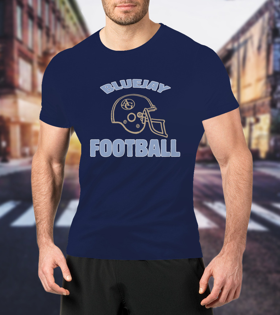 Bluejay Football AG Helmet T-Shirt