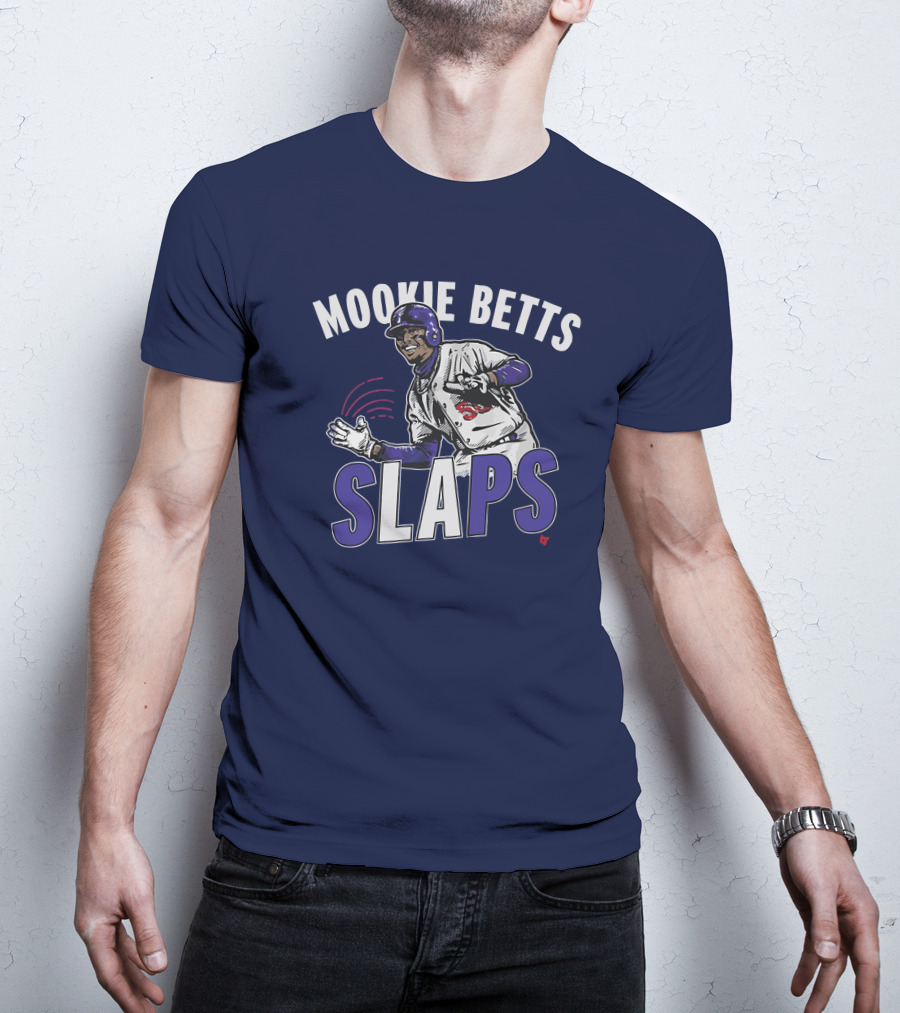 Mookie Betts Slaps Baseball Action T-Shirt