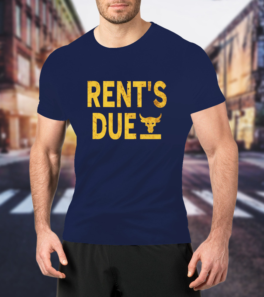 RENT'S DUE Bull Skull T-Shirt