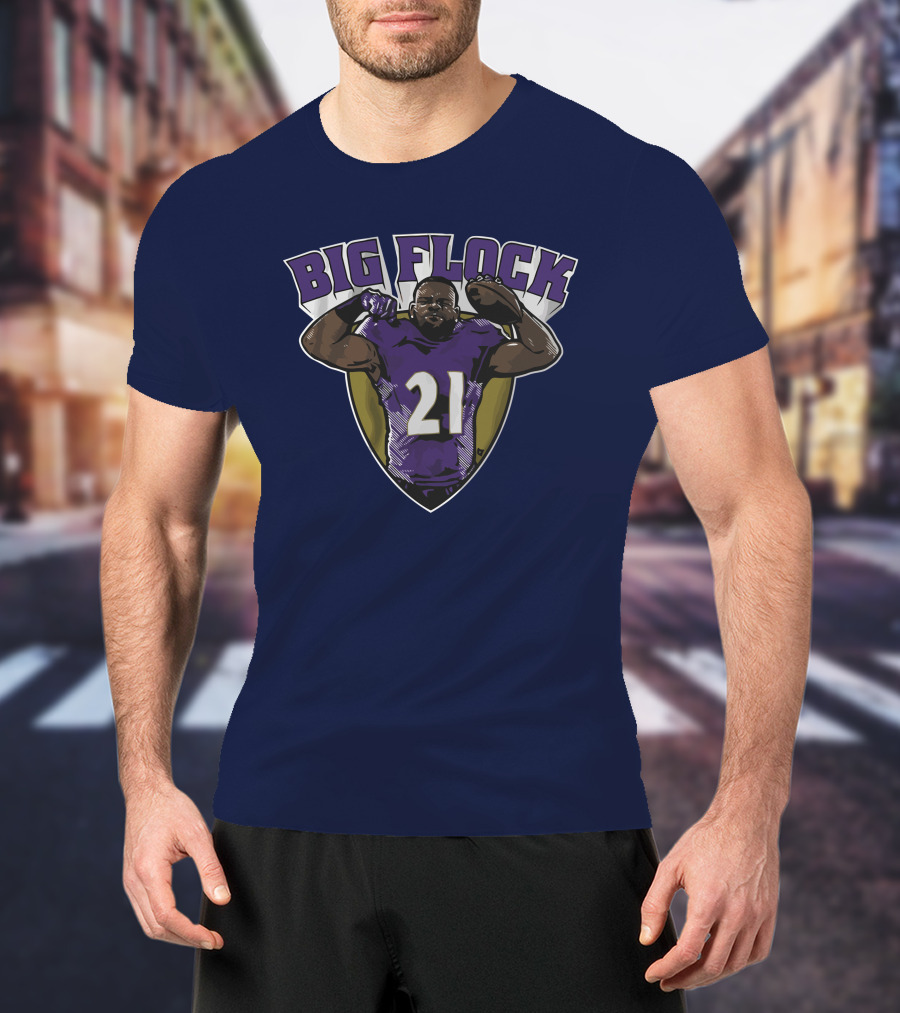 Mark Ingram Big Flock Number 21 Football T-Shirt