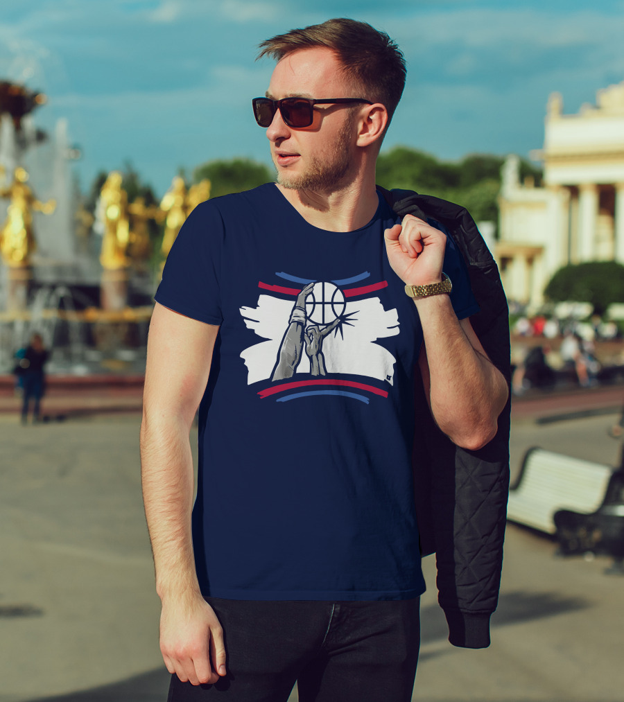 The Finger Block Basketball Iconic Defense Move T-Shirt