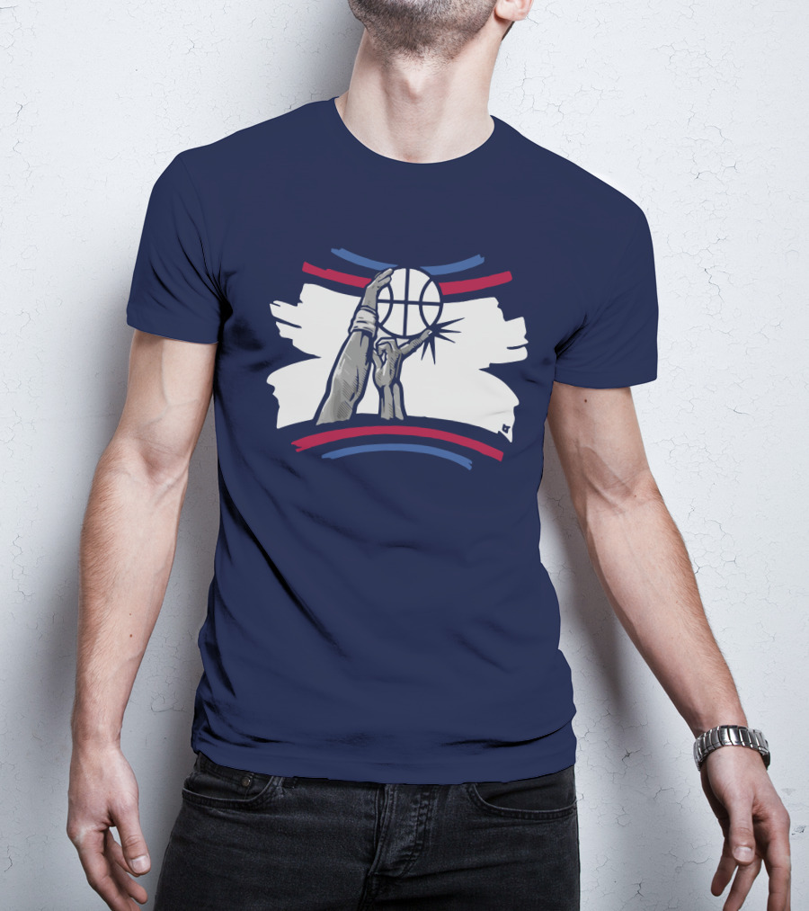 The Finger Block Basketball Iconic Defense Move T-Shirt