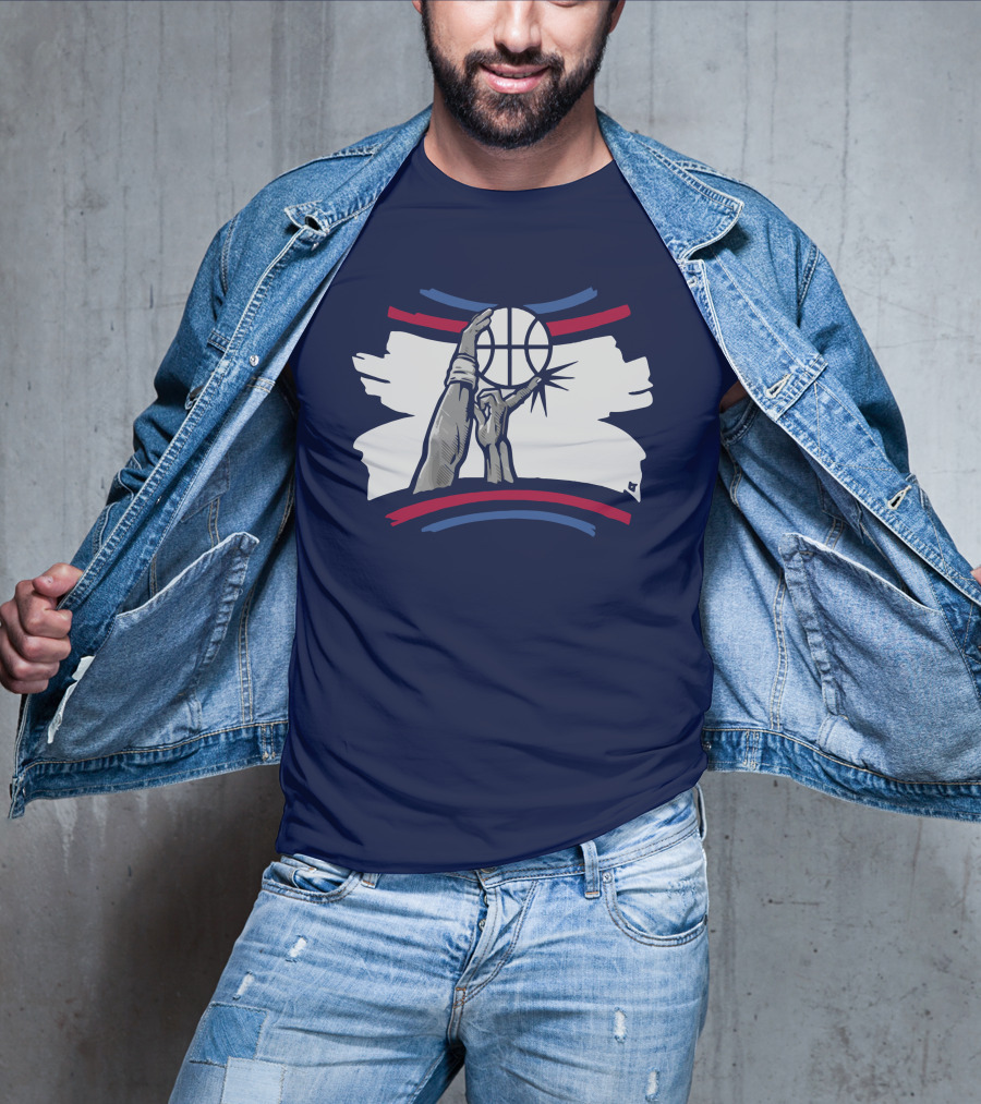 The Finger Block Basketball Iconic Defense Move T-Shirt