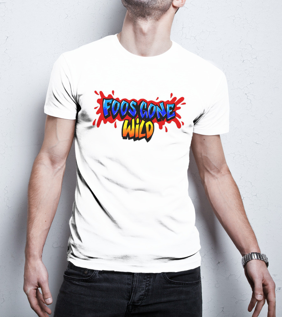 Foos Gone Wild Colorful Graffiti T-Shirt