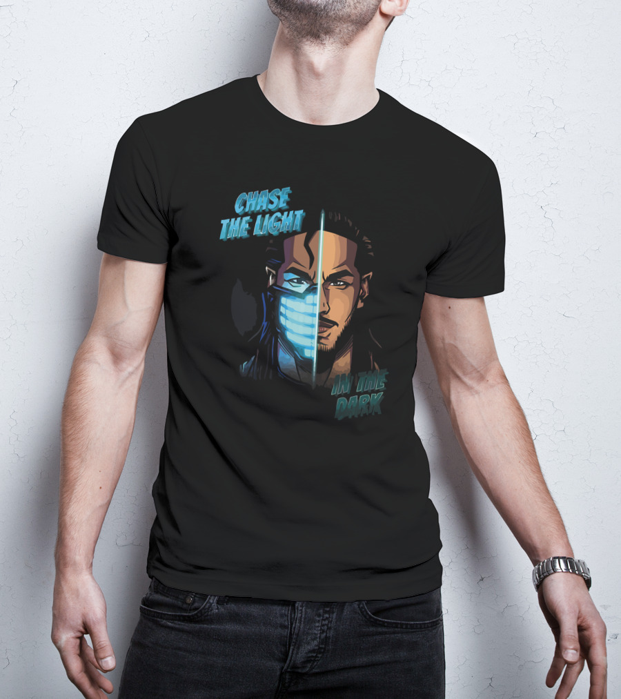 Mustafa Ali Chase The Light In The Dark Split Face T-Shirt