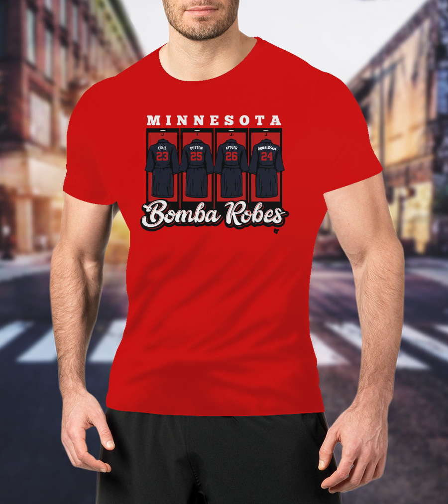 Minnesota Bomba Robes Cruz Buxton Kepler Donaldson Baseball T-Shirt