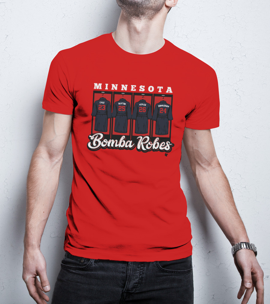 Minnesota Bomba Robes Cruz Buxton Kepler Donaldson Baseball T-Shirt
