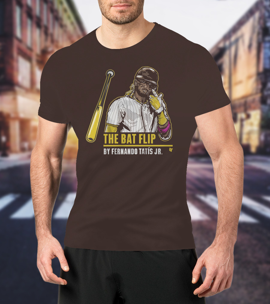 The Bat Flip By Fernando Tatis Jr. San Diego Padres T-Shirt