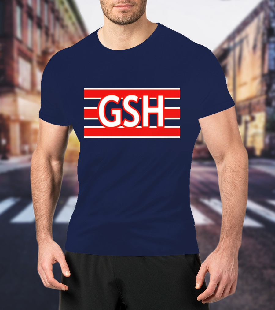 GSH Chicago Bears Stripe Emblem T-Shirt