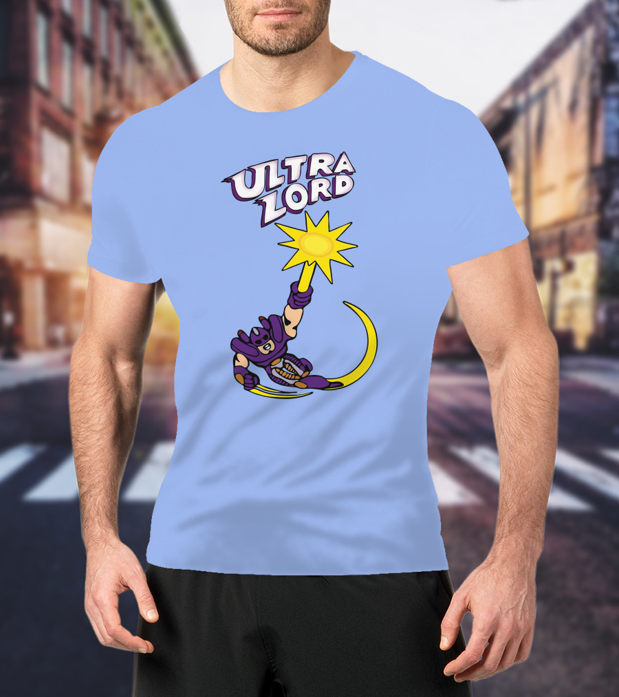 Ultra Lord Heroic Superhero Holding Star Power Burst T-Shirt