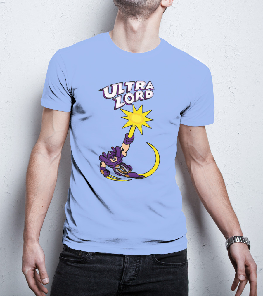Ultra Lord Heroic Superhero Holding Star Power Burst T-Shirt